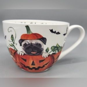 Portobello By Design Large Mug Bone China England Pumpkin Pug